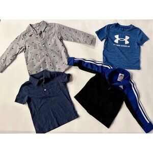2T Baby Boy clothes lot (4 pcs) Carters Adidas Under Armour (1 pc 24 mths)